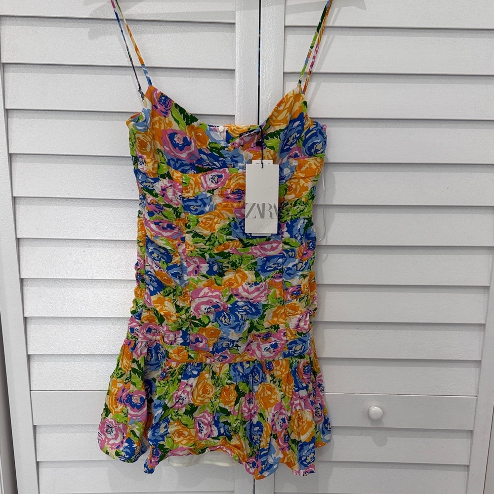 Zara Multicolor Floral Dress